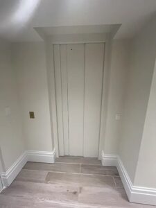 Residential Elevator in a hallway with its doors closed