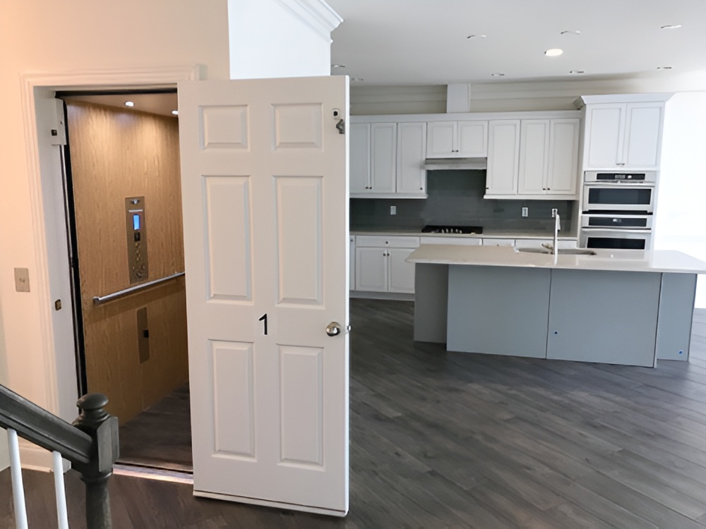 Residential Elevator near kitchen