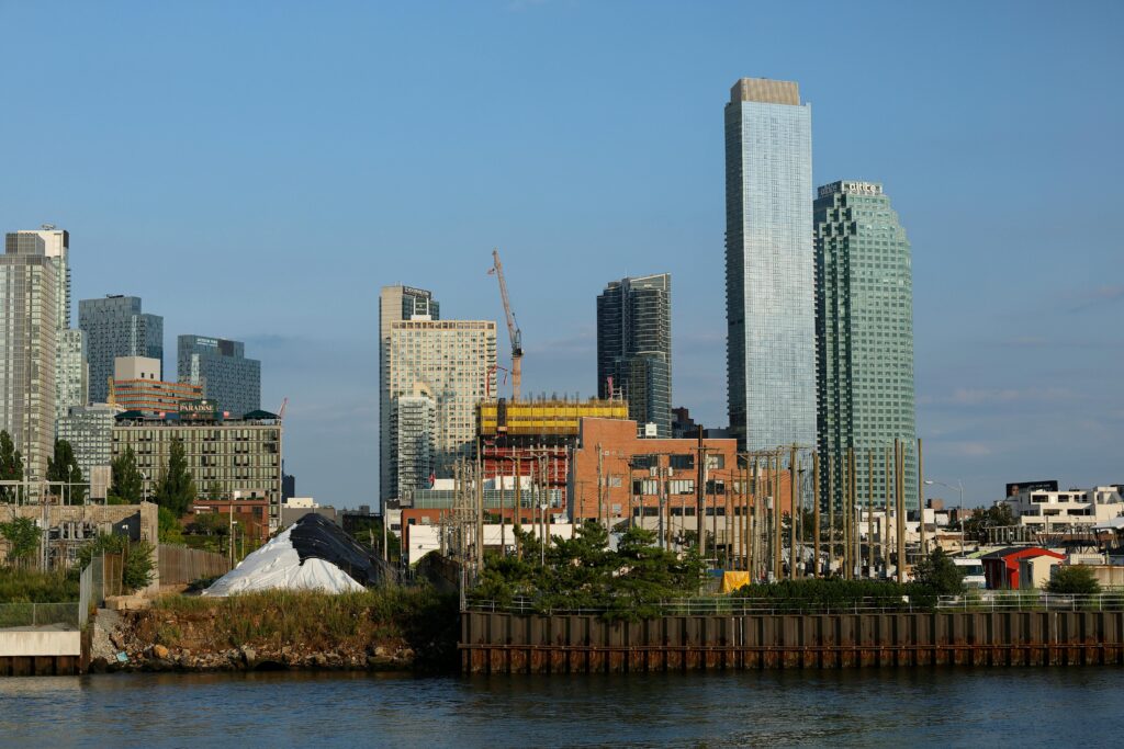 Waterfront Skyscrapers in Long Island City, Queens, New York