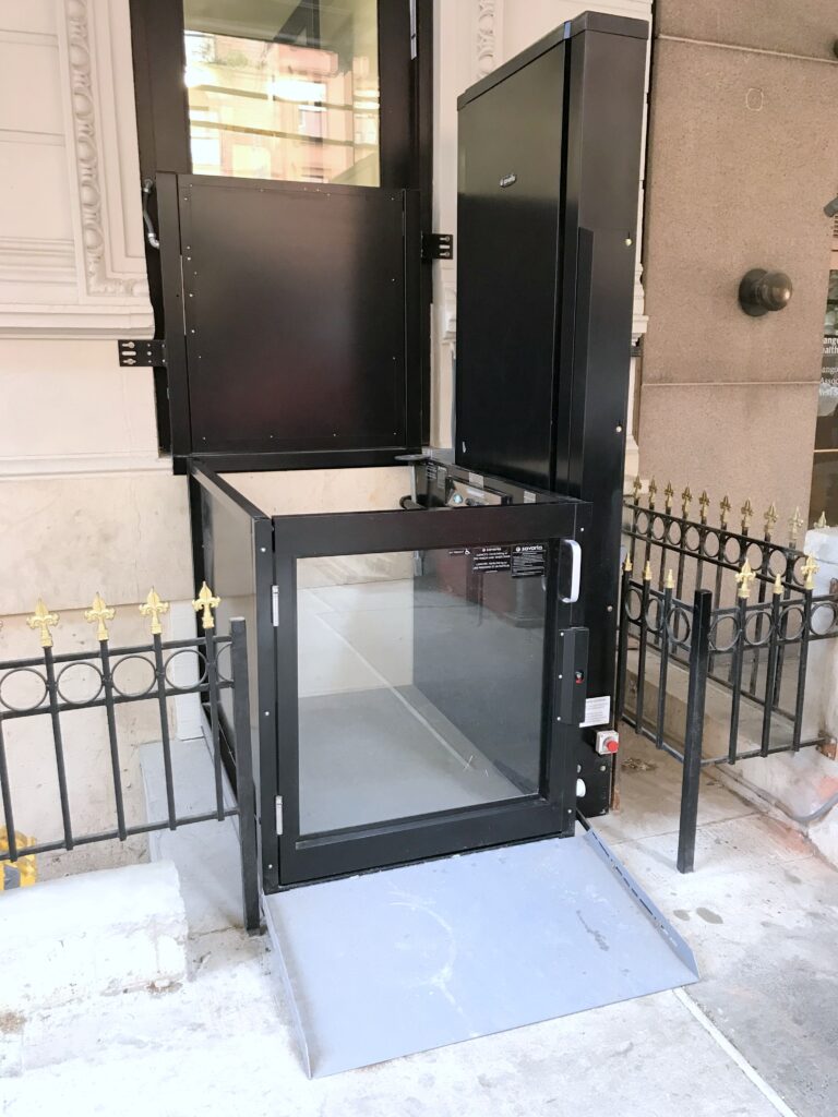 Multilift Wheelchair lift outdoors