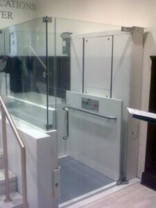 Wheelchair lift in Manhattan, New York